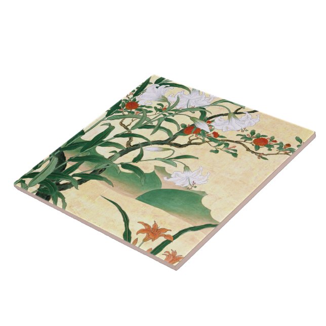 Teja asiática de las flores de los rosas rojos de (Lado)