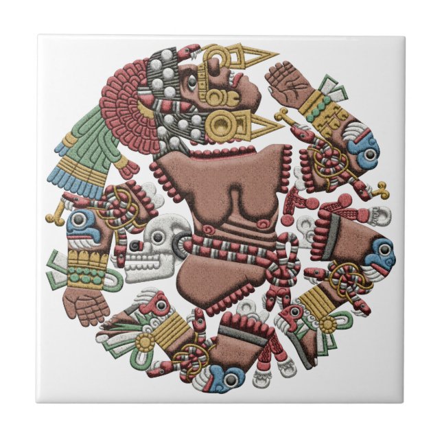 Teja azteca de Coyolxauhqui (Frente)