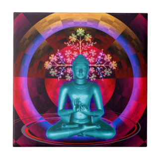 Teja azul Meditating de Buda