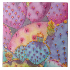 Teja bonita de la pared de la cocina del cactus