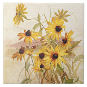 Teja botánica de la flor floral del Wildflower