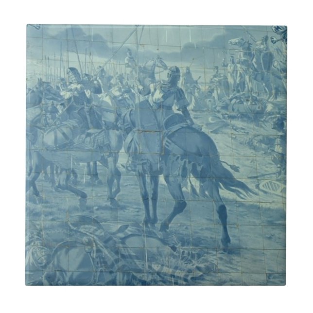 Teja de Azulejo del caballero (Frente)