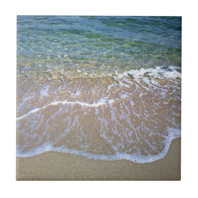 Teja de cerámica de la foto de la playa (Frente)