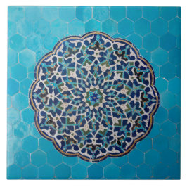 Teja de cerámica de la foto del mosaico islámico