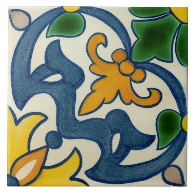 Teja de cerámica decorativa española de la foto (Frente)