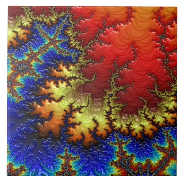 teja de cerámica grande de la foto 6x6 (Frente)