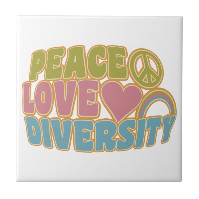 Teja de DIVERSIDAD PEACE LOVE (Frente)