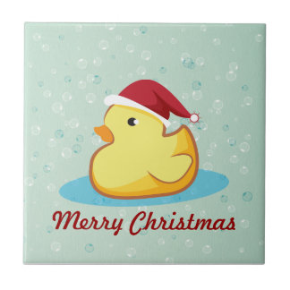 Teja de goma amarilla del duckie de las Felices
