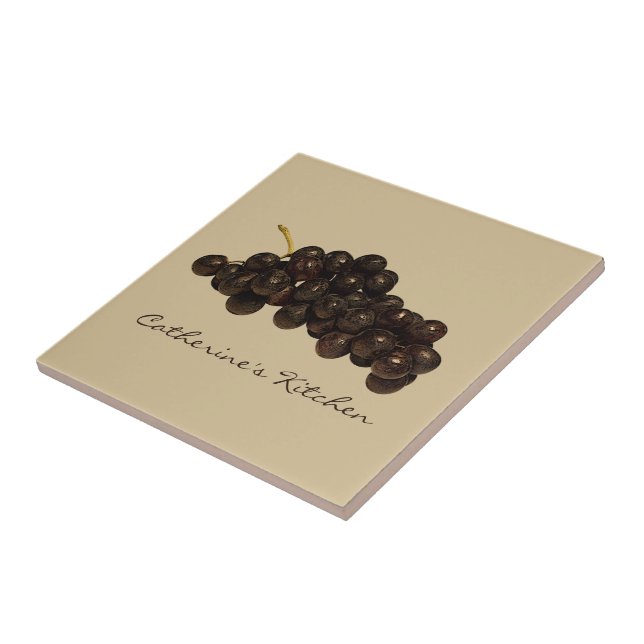 Teja de la cocina de las uvas (Lado)