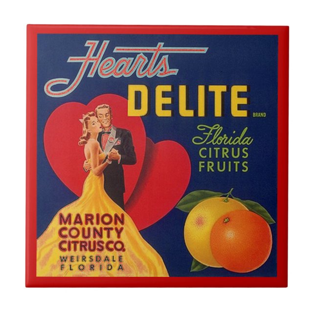 Teja de la etiqueta del cajón de la fruta de (Frente)