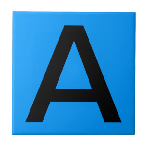 Teja de la letra - fondo azul