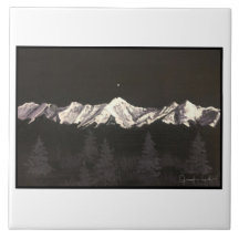 Teja de la montaña del cuerno de los alces