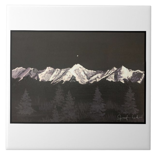 Teja de la montaña del cuerno de los alces (Frente)