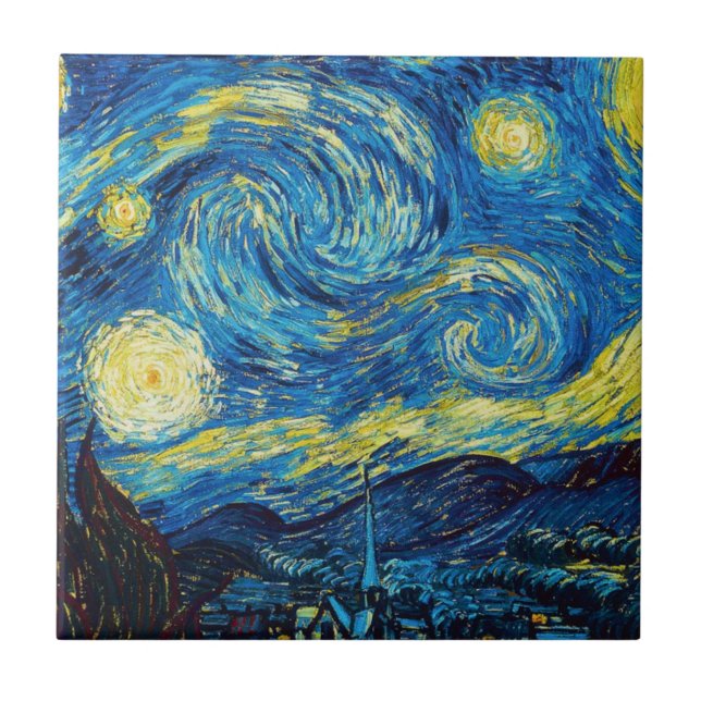 Teja de la noche estrellada de Van Gogh (Frente)