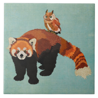 Teja de la panda roja y del búho