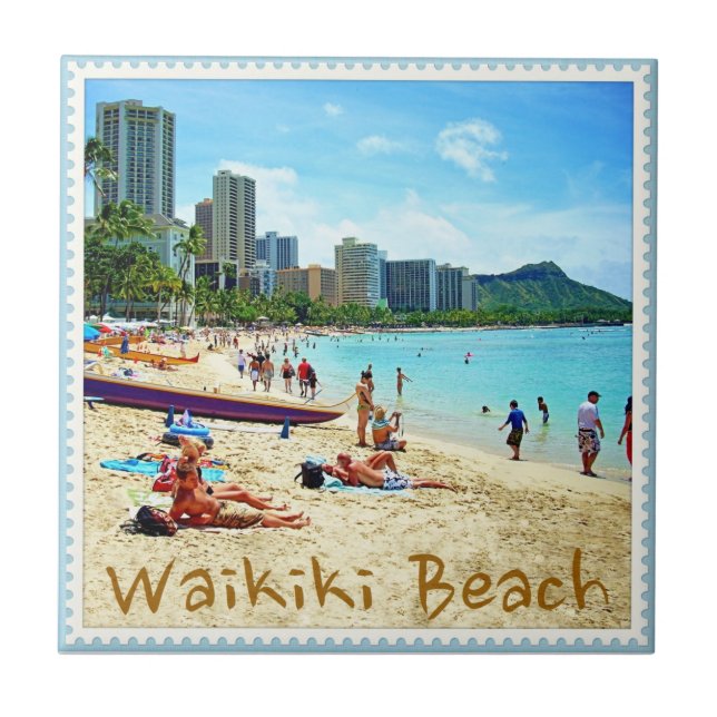 Teja de la playa de Waikiki (Frente)