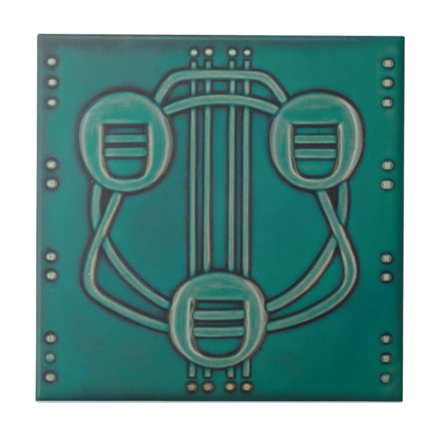 Teja de la reproducción de la antigüedad del (Frente)