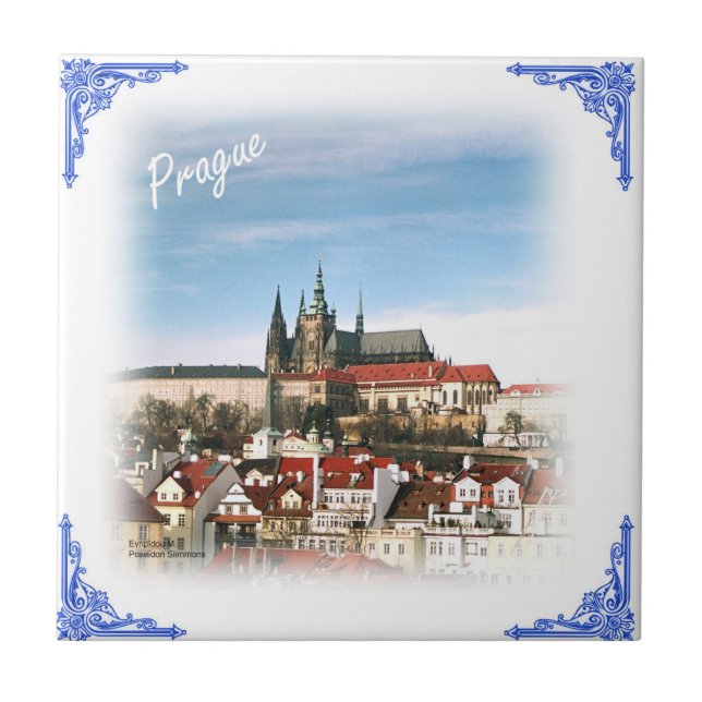 Teja de la República Checa de la ciudad de Praga (Frente)