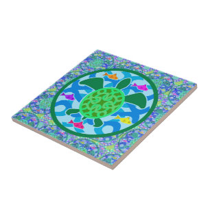Teja de la tortuga de mar verde