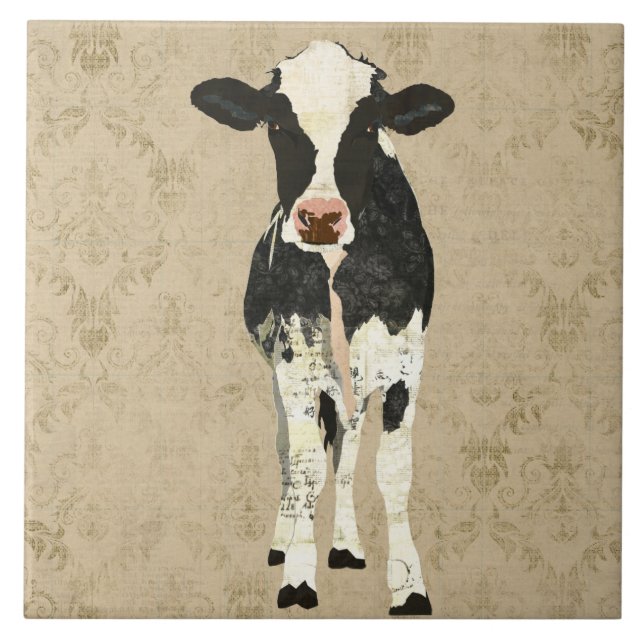 Teja de la vaca del ónix y de la perla (Frente)