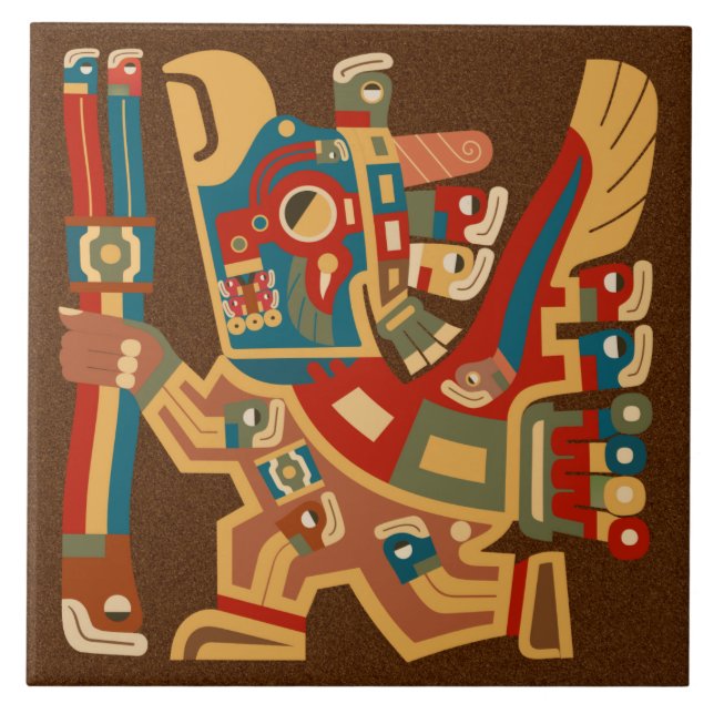 Teja de los guerreros de Tiwanaku Sun (Frente)