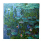 Teja de los lirios de agua de Monet Nympheas<br><div class="desc">Teja de los lirios de agua de Monet Nympheas. Pintura al óleo en la lona 1915. Por los treinta años pasados de su vida, Monet pintó su charca del lirio en Giverny. Nympheas representa uno de su mejor y trabajos más queridos con sus ricos y uso variado de verdes. Un...</div>