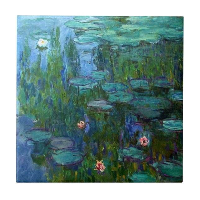 Teja de los lirios de agua de Monet Nympheas (Frente)