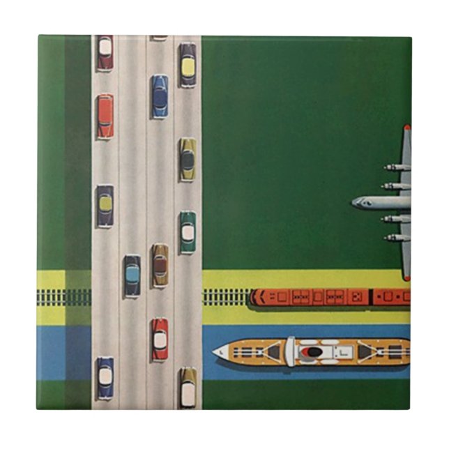 Teja de los modos del transporte de la logística (Frente)