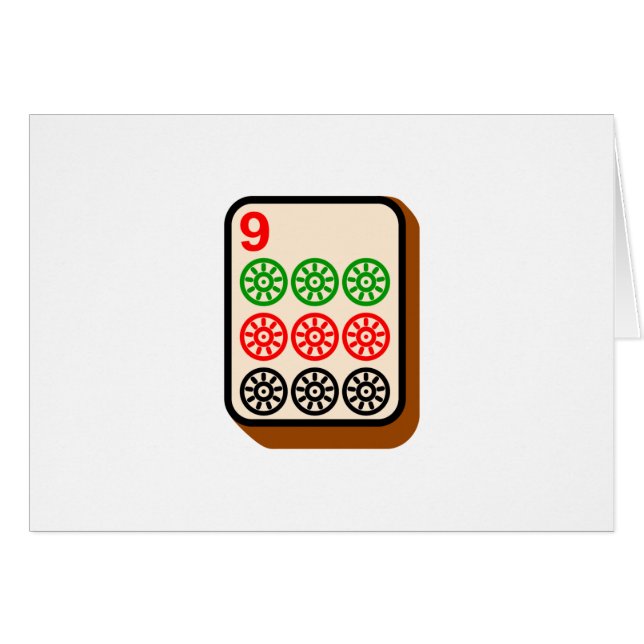 Teja de Mahjong (Anverso (Horizontal))