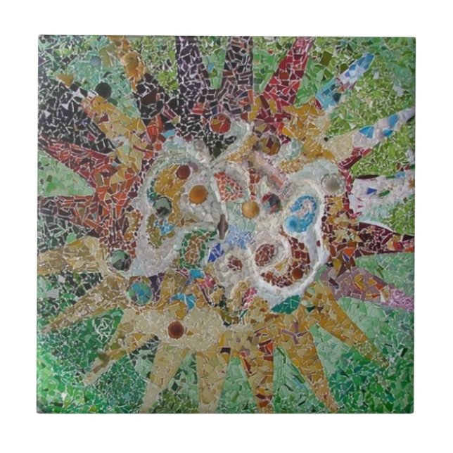 Teja de mosaico de Gaudi (Frente)