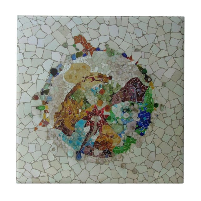 Teja de mosaico de Gaudi (Frente)