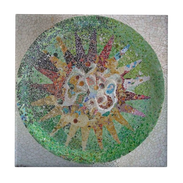 Teja de mosaico de Gaudi (Frente)