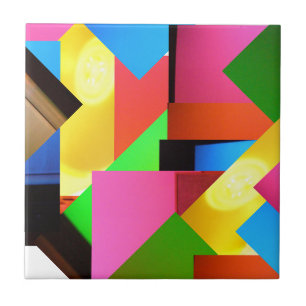 Teja de mosaico del multicolor