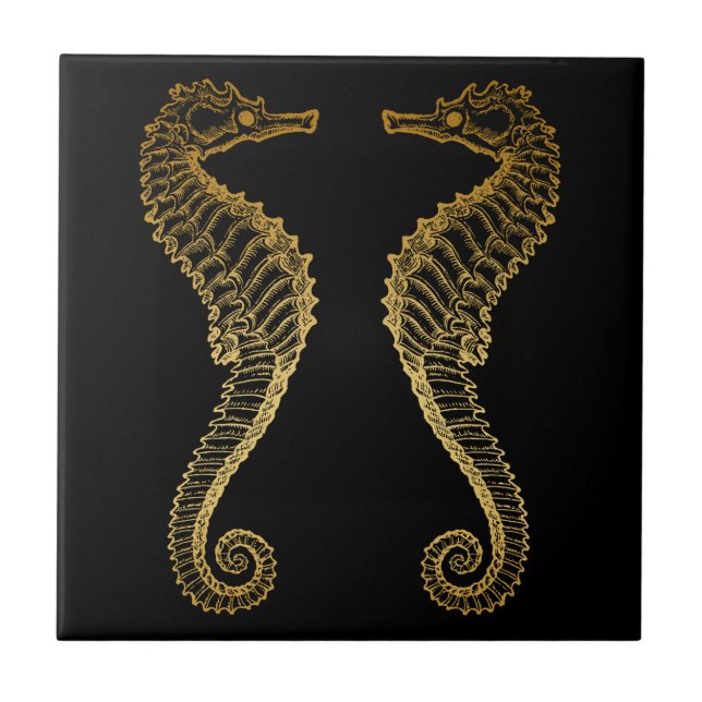 Teja de oro del Seahorse (Frente)