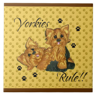 Teja de Pawprint de la regla de Yorkies