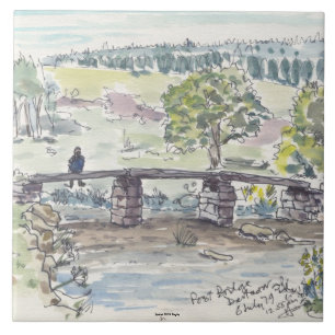 Teja decorativa de la reflexión