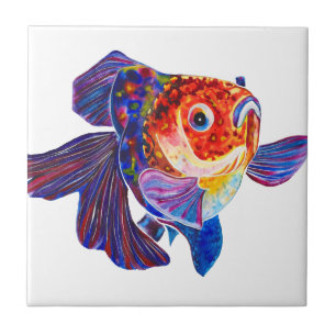 Teja decorativa del Goldfish de Veiltail del