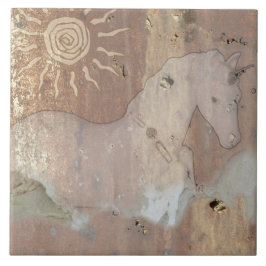 Teja decorativa del unicornio