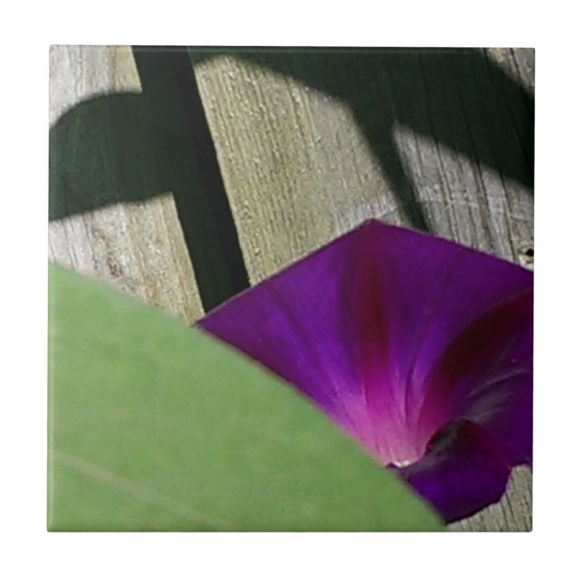 Teja decorativa floral única (Frente)