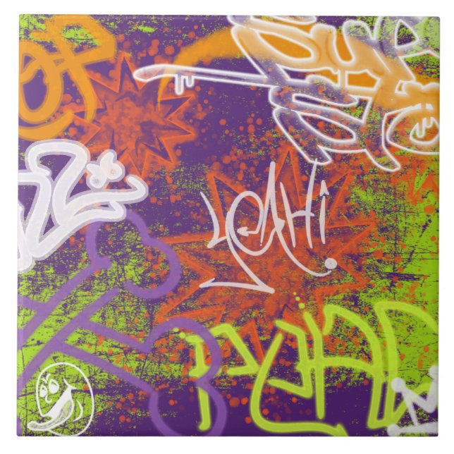 Teja del arte de la pintada (Frente)