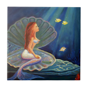 Teja del arte de la sirena - por el arte de Susan