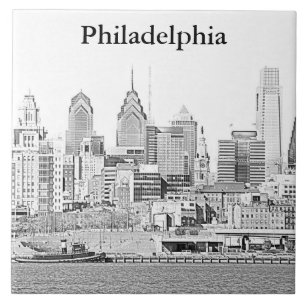 Teja del bosquejo del horizonte de Philadelphia