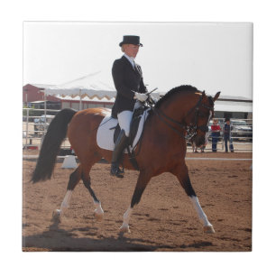 Teja del caballo del Dressage