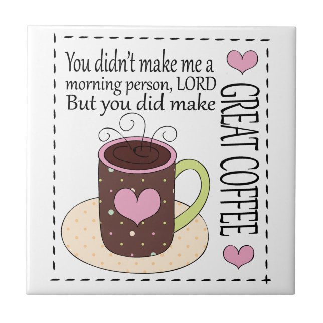 Teja del café de la diversión (Frente)