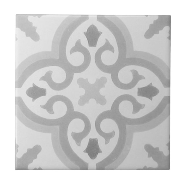 Teja del cemento del Encaustic de la reproducción (Frente)