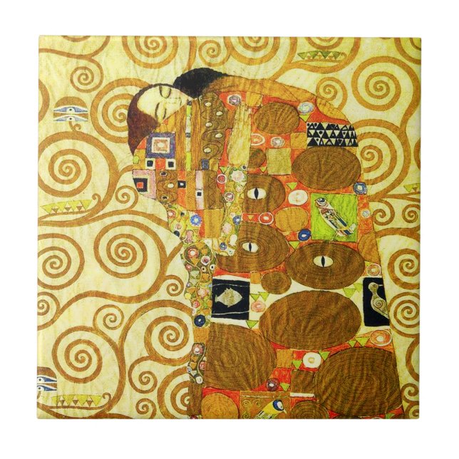 Teja del cumplimiento de Gustavo Klimt (Frente)