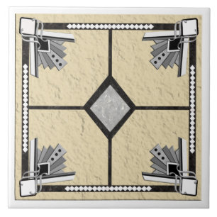 teja del diamante del deco