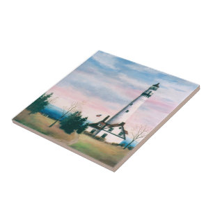 Teja del faro del punto del viento