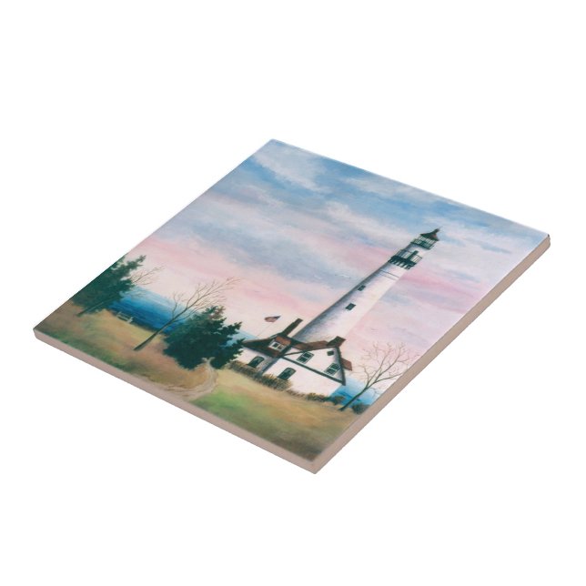 Teja del faro del punto del viento (Lado)