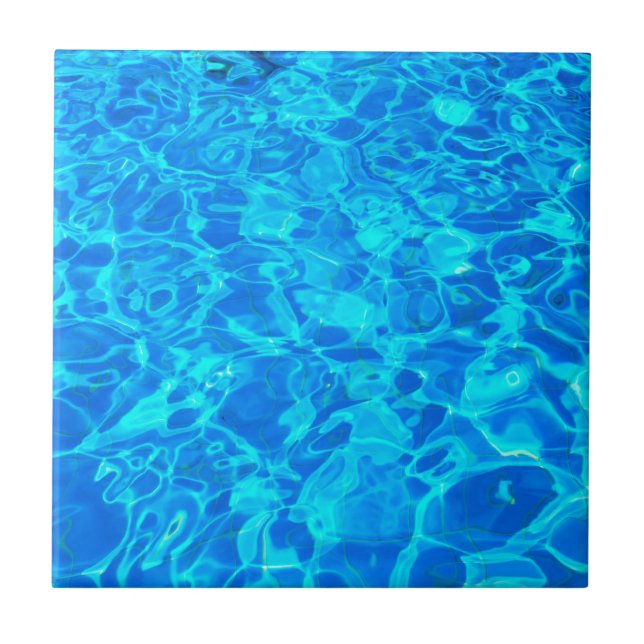 teja del fondo del agua azul (Frente)